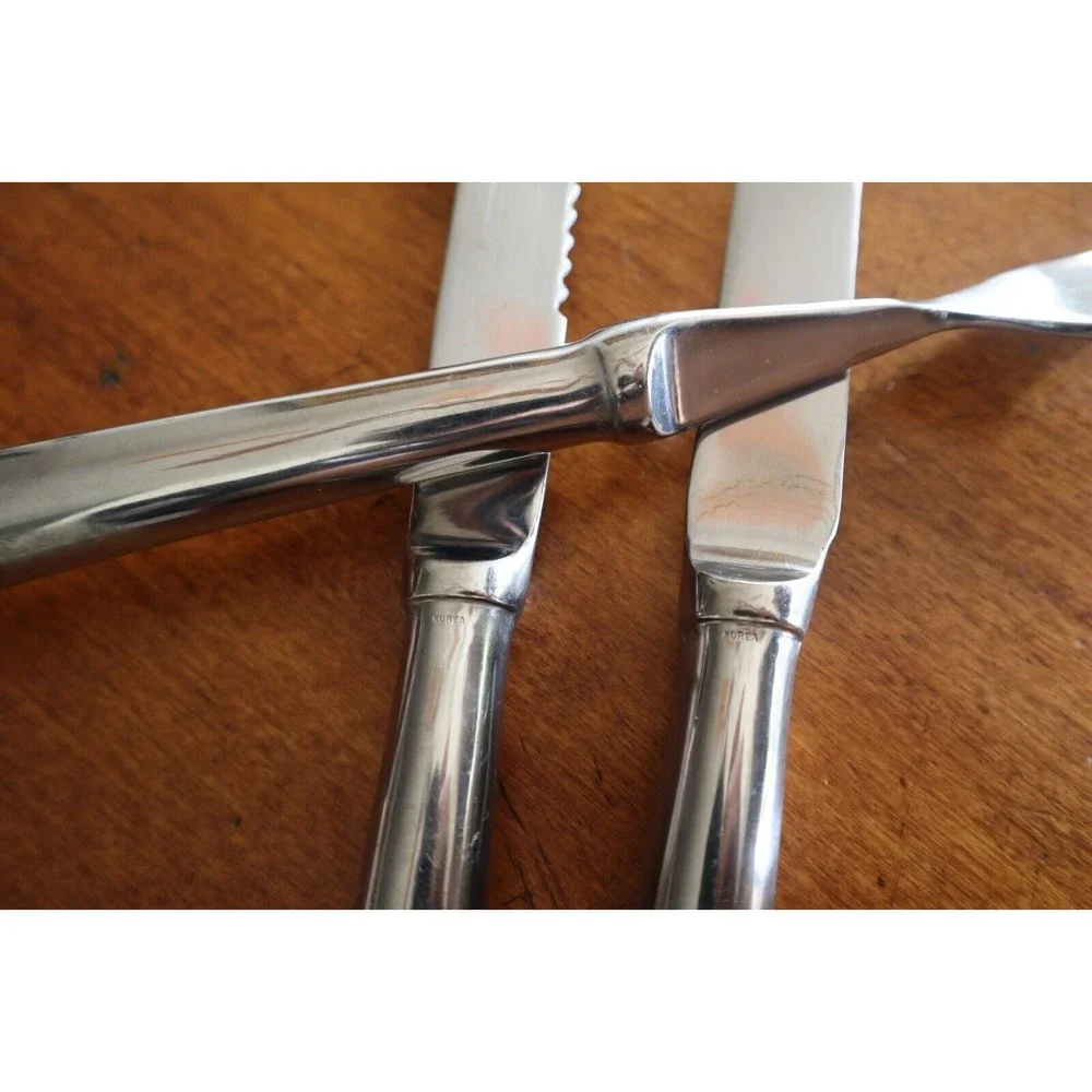 3x Towle ASHLEY Stainless Supreme Korea Carving Fork Knife Wedding Cake Serving